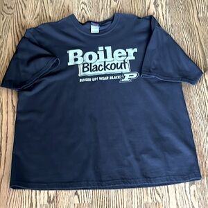 Purdue short sleeve black tee 2007.